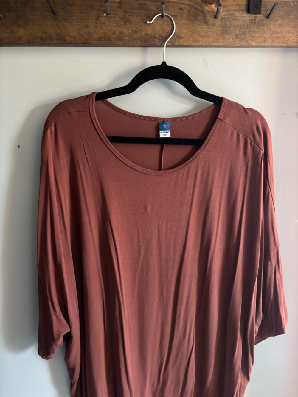 Old Navy Women's Scoop Neck Tunic in Rust